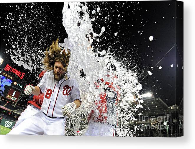 Ninth Inning Canvas Print featuring the photograph Jayson Werth #7 by Patrick Smith