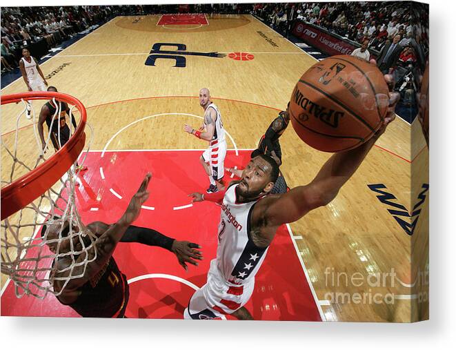 Playoffs Canvas Print featuring the photograph John Wall by Ned Dishman