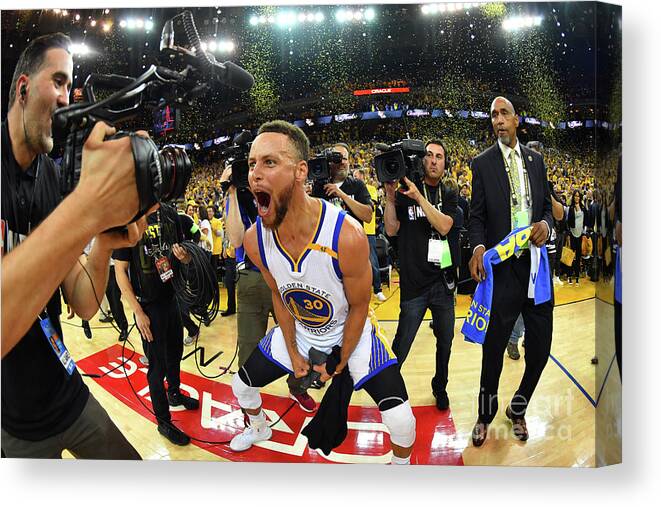 Stephen Curry Canvas Print featuring the photograph Stephen Curry #7 by Jesse D. Garrabrant