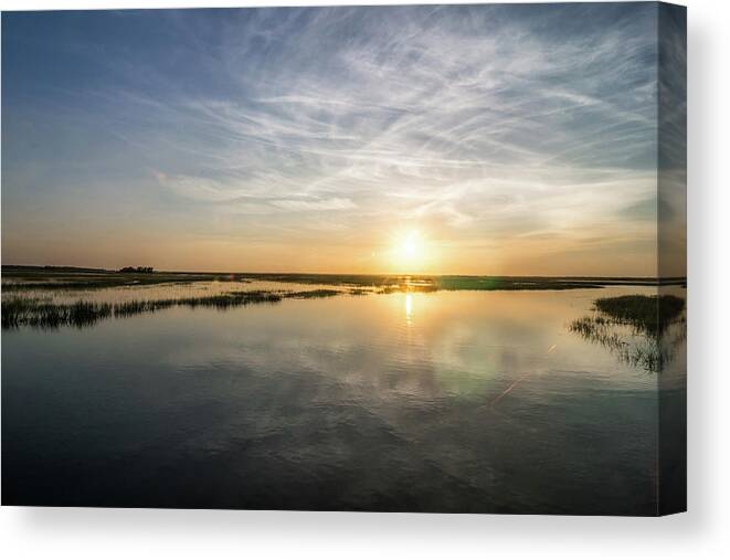 Travel Canvas Print featuring the photograph Hunting island south carolina beach scenes #78 by Alex Grichenko