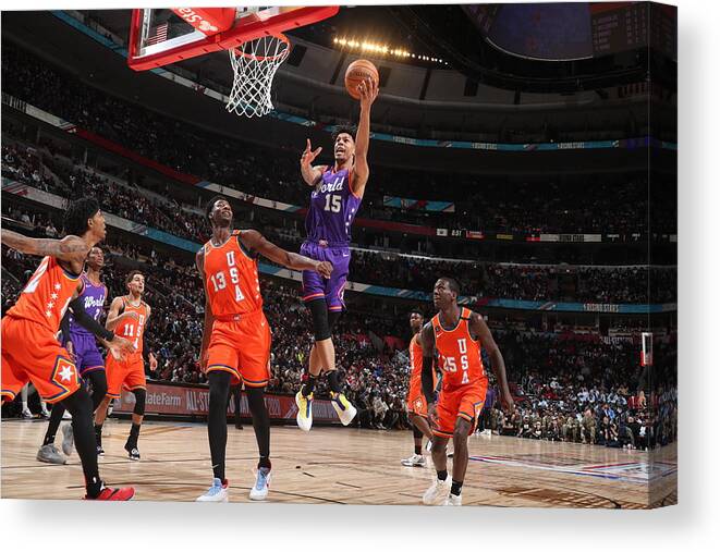 Nba Pro Basketball Canvas Print featuring the photograph 2020 NBA All-Star - Rising Stars Game by Nathaniel S. Butler