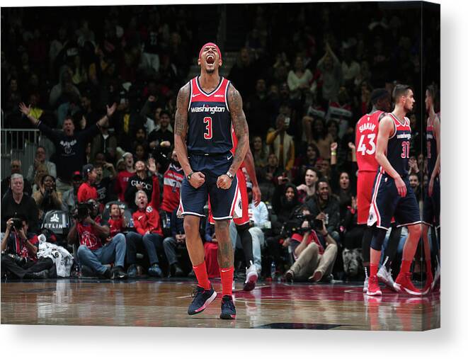 Bradley Beal Canvas Print featuring the photograph Bradley Beal by Ned Dishman