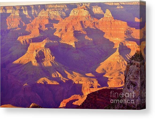 The Grand Canyon Canvas Print featuring the digital art The Grand Canyon #8 by Tammy Keyes