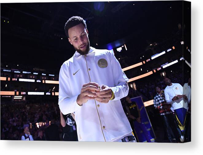 Nba Canvas Print featuring the photograph Stephen Curry by Noah Graham