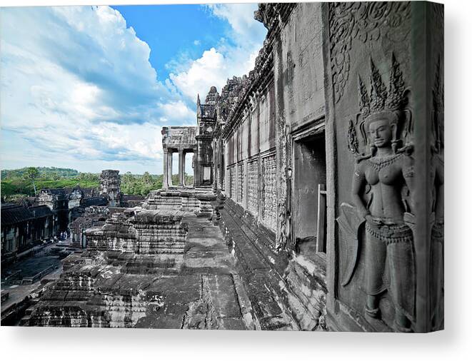 Angkor Canvas Print featuring the photograph Angkor Wat temple. Cambodia #9 by Lie Yim