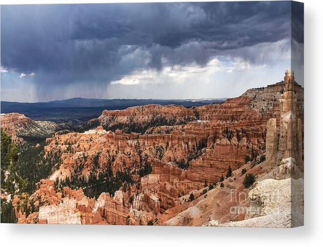 Bryce Canyon Canvas Print featuring the digital art Bryce Canyon #9 by Tammy Keyes
