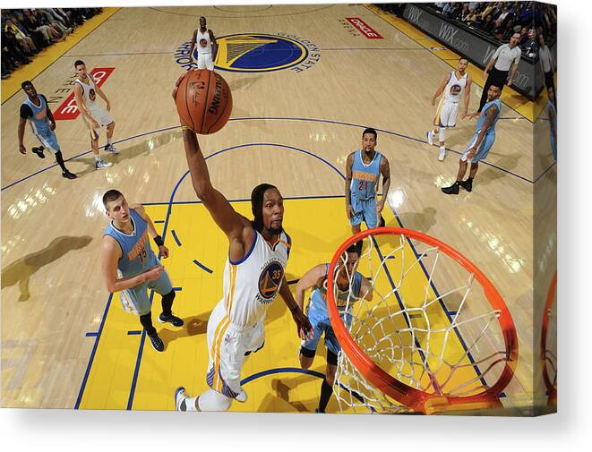 Nba Pro Basketball Canvas Print featuring the photograph Kevin Durant by Noah Graham