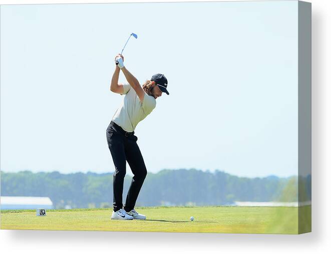 People Canvas Print featuring the photograph U.S. Open - Final Round #91 by Andrew Redington
