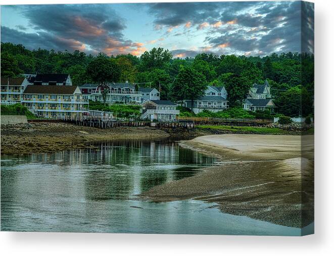 Ogunquit Canvas Print featuring the photograph A Beautiful Evening in Ogunquit by Penny Polakoff