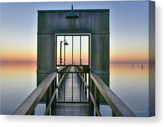 Aransas Canvas Print featuring the photograph A Good Beginning by Christopher Rice