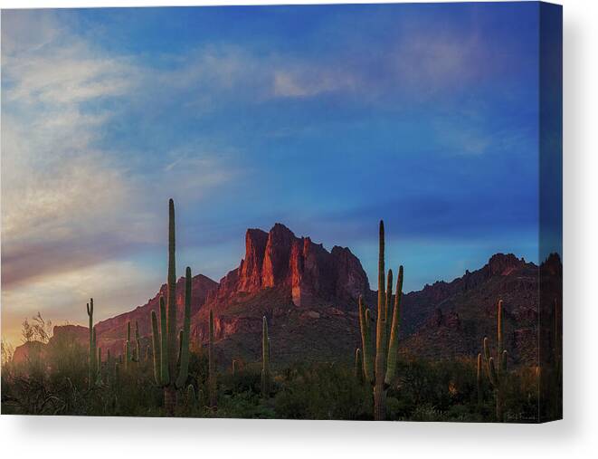 American Southwest Canvas Print featuring the photograph A Hint of Color by Rick Furmanek