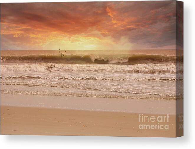 Sunrise Canvas Print featuring the photograph A Little Piece Of Heaven by Kathy Baccari