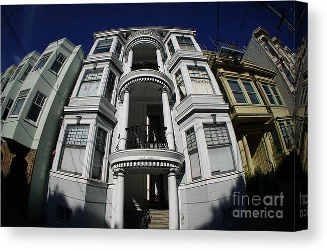  Canvas Print featuring the photograph A San Francisco Beauty by fototaker Tony