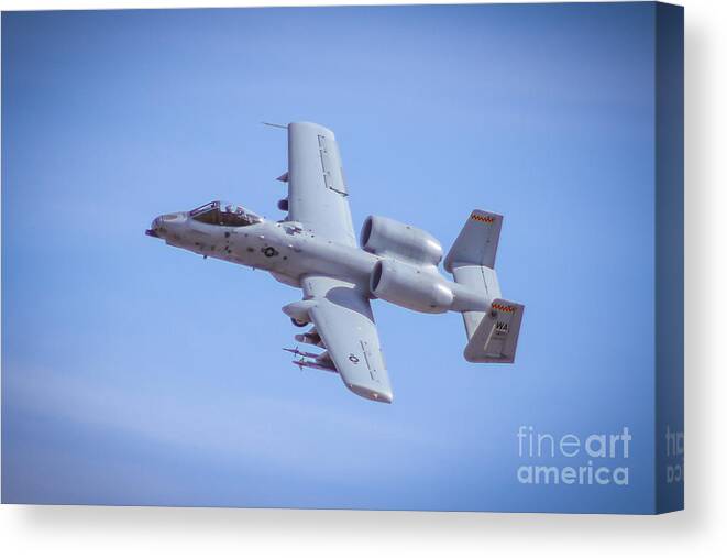 Usaf Canvas Print featuring the photograph A10 by Darrell Foster