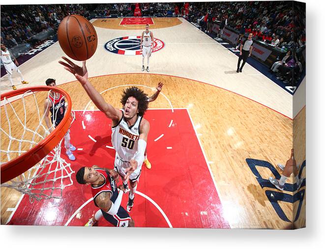 Nba Pro Basketball Canvas Print featuring the photograph Aaron Gordon by Stephen Gosling