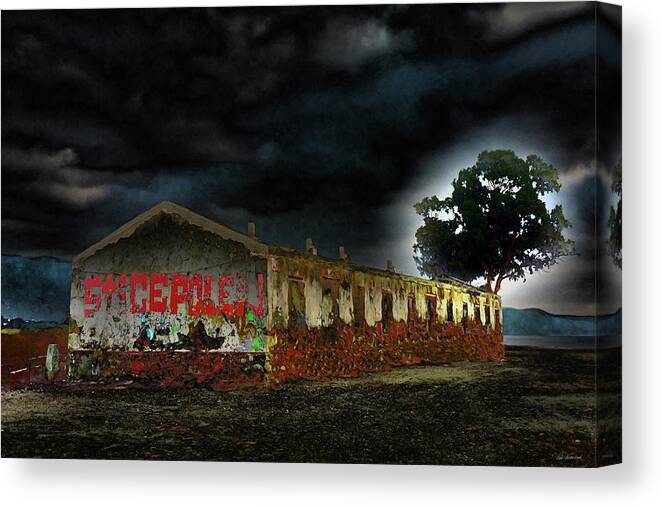 Abondoned Canvas Print featuring the photograph Abandoned and Lost or Jinxed and Bewitched House by Peter Kraaibeek