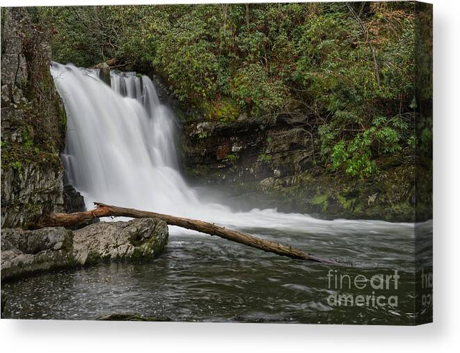 Abrams Falls Canvas Print featuring the photograph Abrams Falls 13 by Phil Perkins