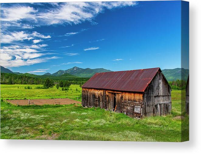 New York Canvas Print featuring the photograph Adirondacks Farm Life by Andy Crawford