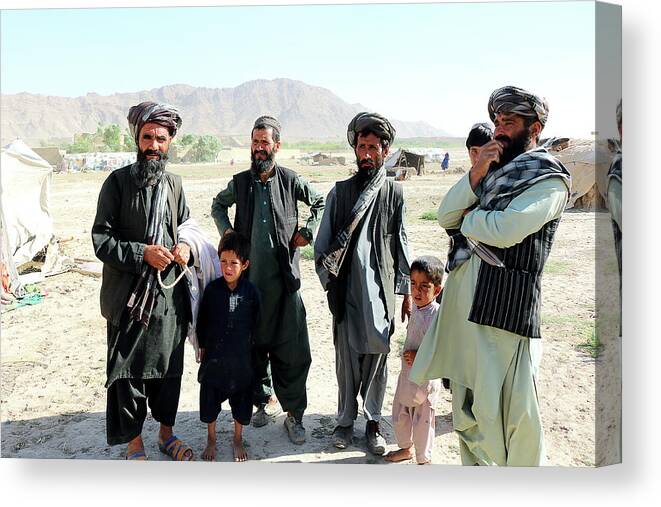  Canvas Print featuring the photograph Afghanistan 196 by Eric Pengelly