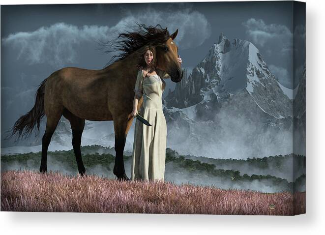 After The Storm Canvas Print featuring the digital art After the Storm by Daniel Eskridge