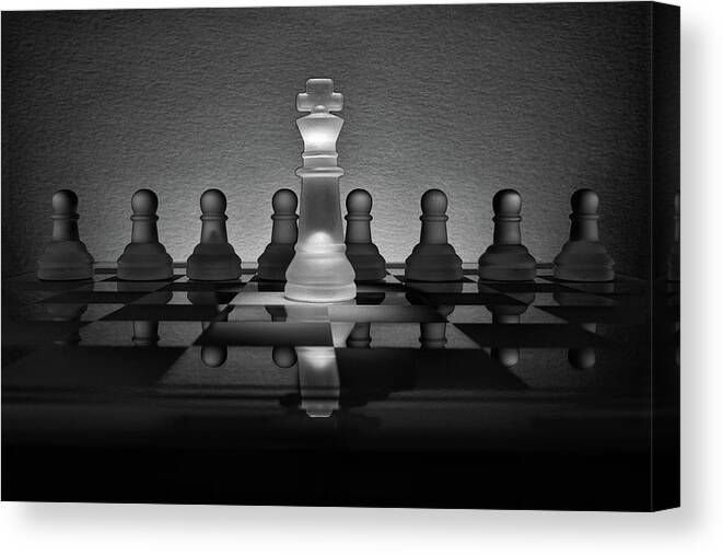 Chess Canvas Print featuring the photograph All the King's Men by Chuck Rasco Photography
