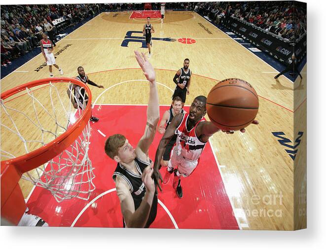 Nba Pro Basketball Canvas Print featuring the photograph Andrew Nicholson by Ned Dishman