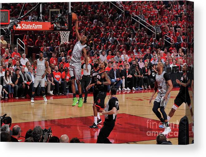 Playoffs Canvas Print featuring the photograph Andrew Wiggins by Bill Baptist