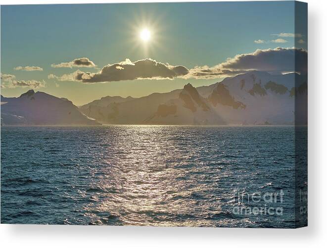 Antarctica Canvas Print featuring the photograph Antarctica Sunshine by Brian Kamprath