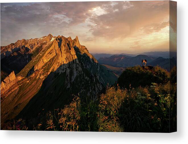 Switzerland Canvas Print featuring the photograph Appenzell by Serge Ramelli
