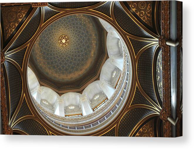 Built Structure Canvas Print featuring the photograph Architectural Details by Aimintang