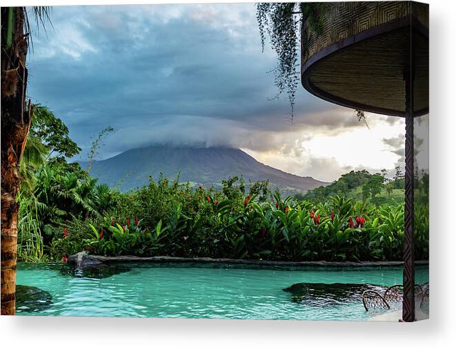 Active Canvas Print featuring the photograph Arenal Volcano 2 by Cindy Robinson