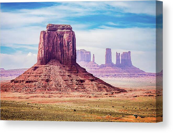 Monument Valley Photography Canvas Print featuring the photograph Artist's Point by Marla Brown