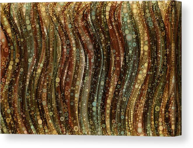 Abstract Canvas Print featuring the digital art At the Bazaar Abstract Art by Peggy Collins