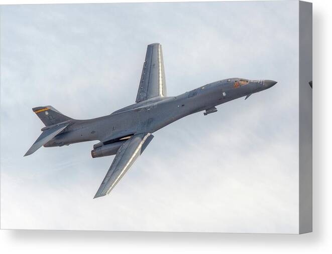 B1 Canvas Print featuring the photograph B-1B Lancer by Jeff Cook