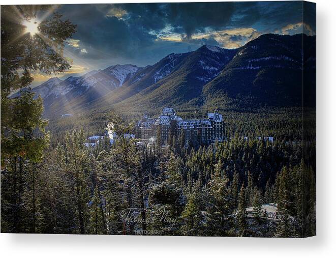 Alberta Canvas Print featuring the photograph Banff Springs by Thomas Nay