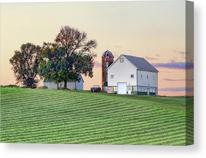 Barn Canvas Print featuring the photograph Beautiful Barn Beautiful Field by Todd Klassy