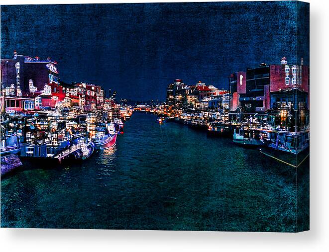 Photography Canvas Print featuring the photograph Beautiful night out by Yasmina Baggili
