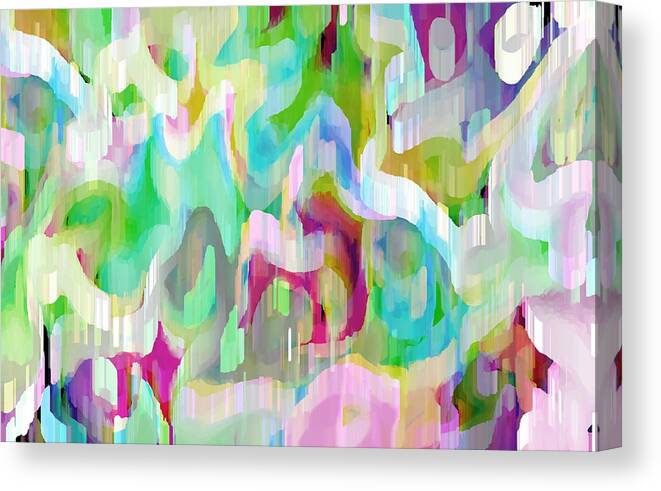 #abstract #abstractart #digital #digitalart #wallart #markslauter #homedecor #facemask #apparel #stationary #puzzle Canvas Print featuring the digital art Beauty And Beasts by Mark Slauter