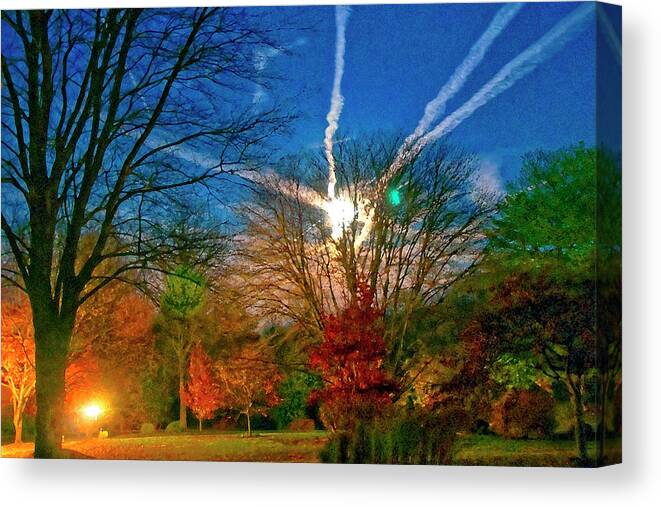 Light Canvas Print featuring the mixed media Beckies Sky by Anthony M Davis
