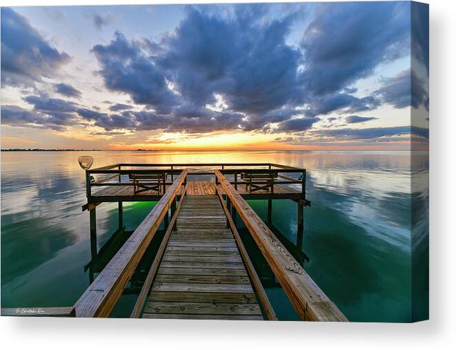 Copano Canvas Print featuring the photograph Before the Cold Front by Christopher Rice