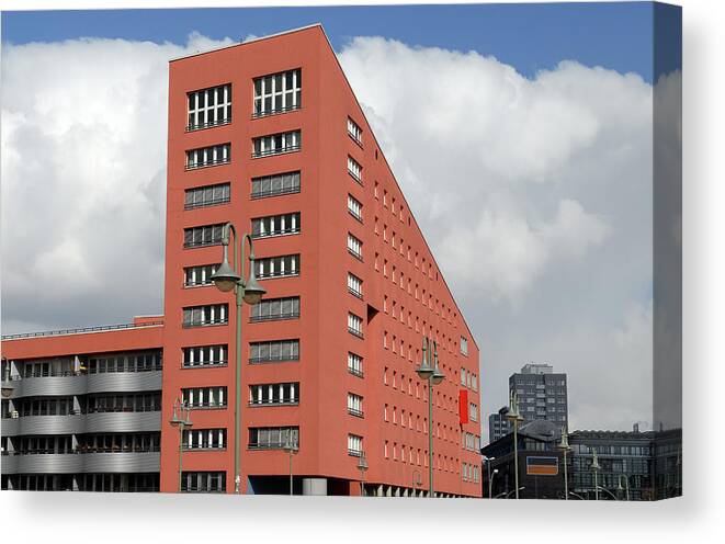Architecture Canvas Print featuring the photograph Berlin by Eleni Kouri