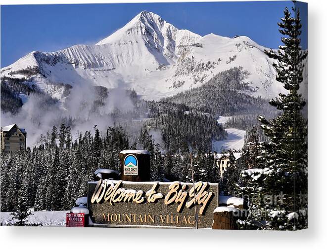 Big Sky Canvas Print featuring the photograph Big Sky by Merle Grenz