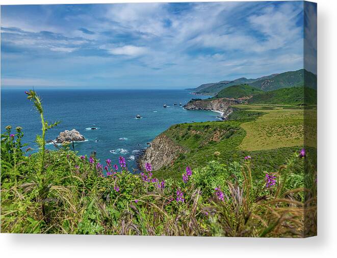 2019 Canvas Print featuring the photograph Big Sur in the Spring by Erin K Images