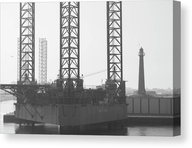 Black And White Canvas Print featuring the photograph Black and white Industry by MPhotographer