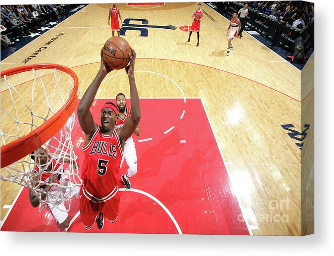 Bobby Portis Canvas Print featuring the photograph Bobby Portis by Ned Dishman