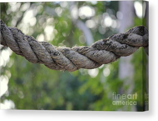 Rope Canvas Print featuring the photograph Bokeh by On da Raks