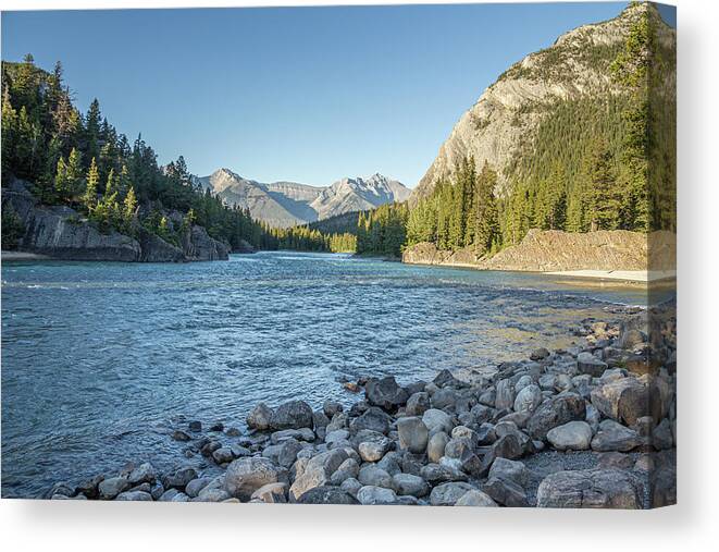 Alberta Canvas Print featuring the photograph Bow Lake 2 by Cindy Robinson