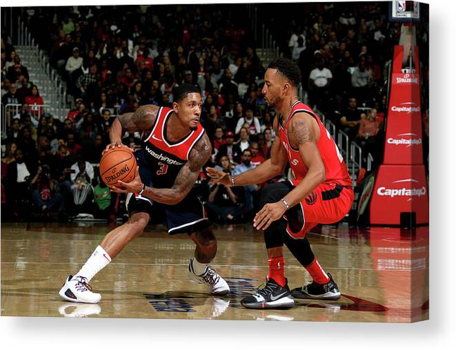 Bradley Beal Canvas Print featuring the photograph Bradley Beal by Stephen Gosling