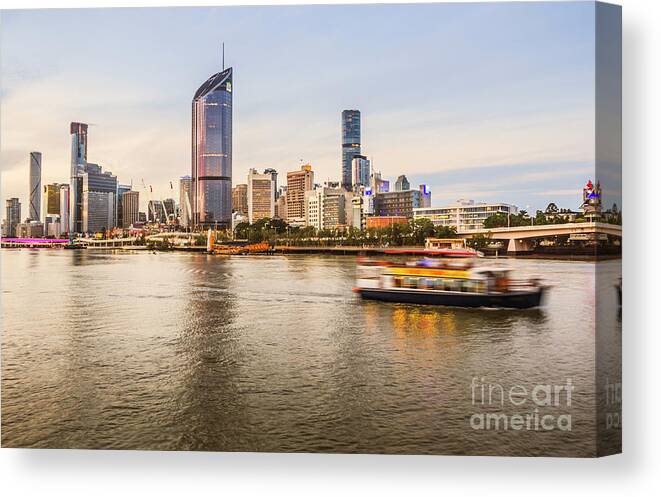 City Canvas Print featuring the photograph Brisbane City Scenes by Jorgo Photography