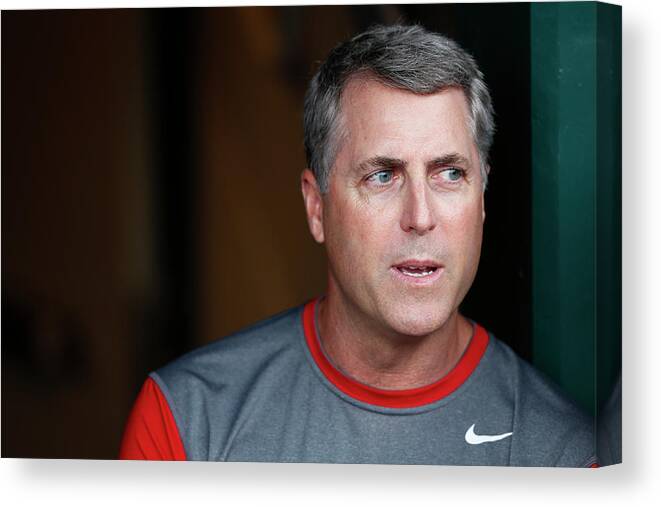 Great American Ball Park Canvas Print featuring the photograph Bryan Price by Joe Robbins